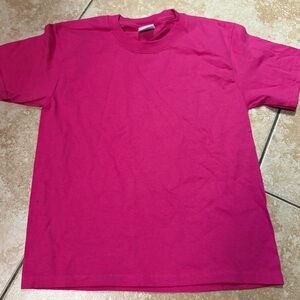 Hot pink basic T shirt